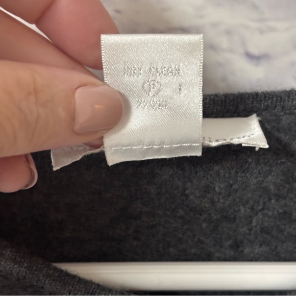 Soft Surroundings Sweater Womens Gray XL Wool Poncho Cape Button Wrap Shawl - Picture 10 of 12